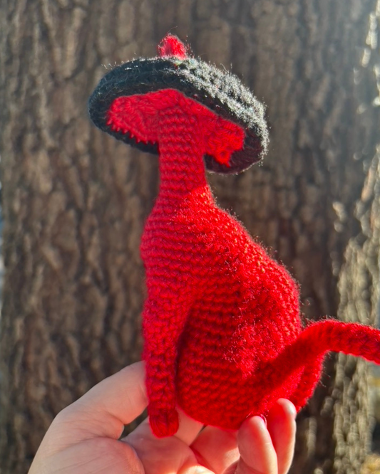 Fungi Feline - Crocheted Soft Sculpture
